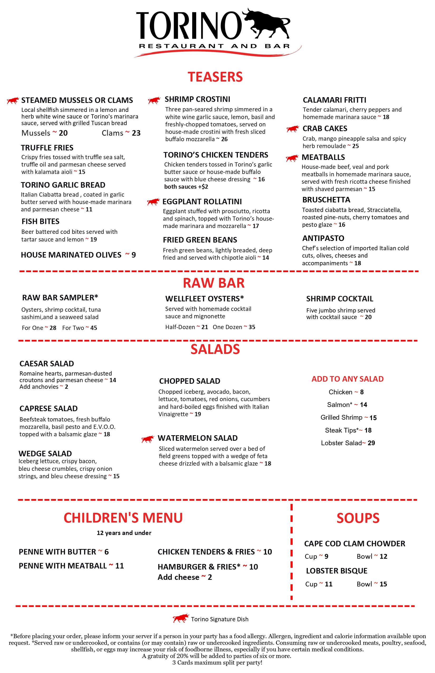 Kids Menu